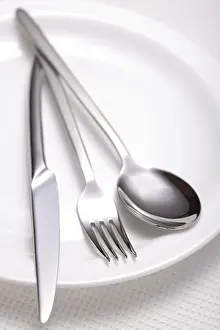 Isolated Food Still Life Prints: Set of kitchen object on a white background