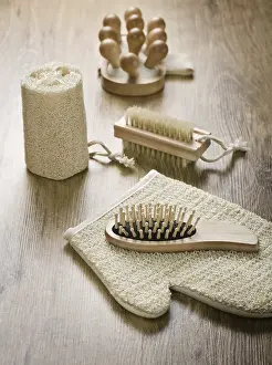 Hygienic Care Products Prints: Set for taking bath