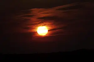 Deserted European Landscape Prints: Setting Sun, Germany