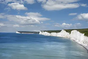 Seven Sisters Chalk Cliffs Prints: The Seven Sisters chalk cliffs