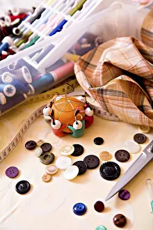 Handmade Craftsmanship Prints: Sewing utensils