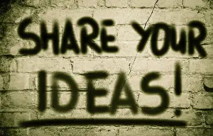 Concept Image Prints: Share Your Ideas Concept