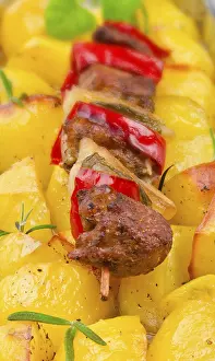 Barbecued Lamb Prints: Shashlik