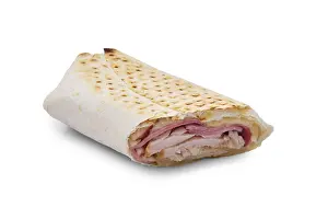 Meat Products Prints: Shawarma with cheese and different types of ham