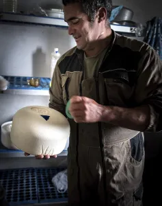 French Shepherd Prints: Sheep's cheese making