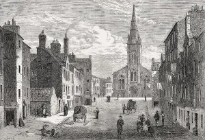 Abandoned Church Scotland Prints: Sheriff Brae, looking towards St