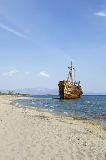 Stranded Coaster Dimitrios Prints: Shipwreck, stranded coaster Dimitrios