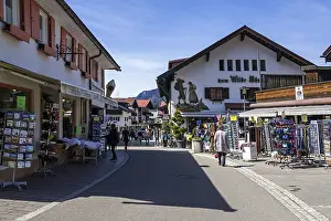 Central Europe Photography Tour Prints: Shops on OststraBe in Oberstdorf