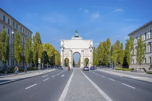 Southern Germany Historic Sites Prints: Siegestor and LeopoldstraBe
