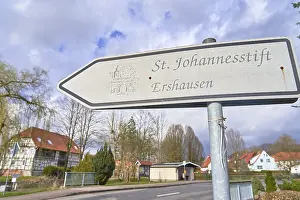 German Federal Republic Signs Prints: Sign points in the direction of St