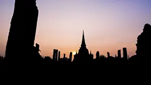 World Heritage Site Prints: Silhouette for background