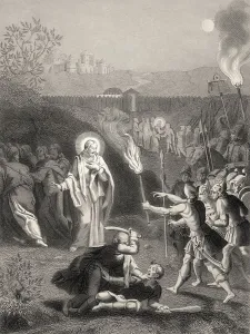 Biblical Figure Representation Prints: Simon Peter cuts off the ear of Malchus