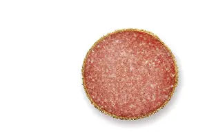Savory Food Photography Prints: Single slice of Pepper Salami