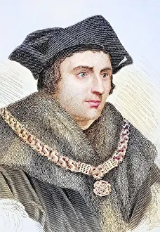 Thomas More Portrait Prints: Sir Thomas More alias Saint Thomas More