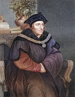 Thomas More Portrait Prints: Sir Thomas More alias Saint Thomas More