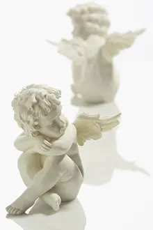 Angels Prints: Sitting Angels Art Print