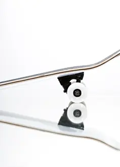Winter Sport Photography Prints: Skateboard on a mirror