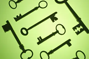 Studio Shot Keys Prints: Skeleton Keys