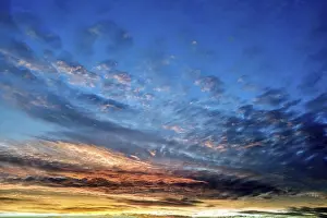 Twilight Landscape Photography Prints: Sky background on sunset. Nature composition