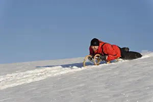 Winter Sledding Prints: Sledding