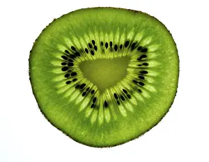 Close Up Kiwi Prints: Slice of kiwi