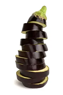 Healthy Eating Vegetables Prints: Sliced eggplant