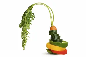 Vegetarian Dish Ideas Prints: Sliced vegetables