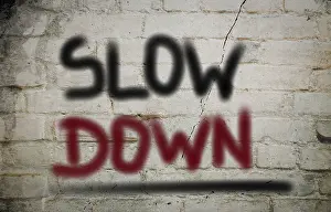 Deserted Highway Prints: Slow Down Concept