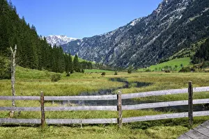 Images Dated 19th September 2024: Mountain Stream Meadow Print