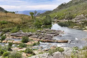 Brazilian Landscape Prints: Small stream, Serra da Canastra