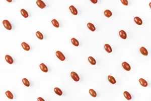 Balanced Diet Concepts Prints: Small tomatoes cherry top view