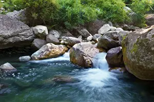 Peaceful Landscape Photography Prints: Small waterfall