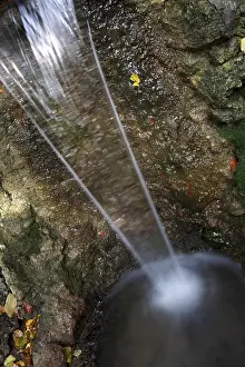 Aerial Landscape Photography Prints: Small waterfall