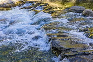 South Tyrol Nature Photography Prints: Small waterfall in the Passer River