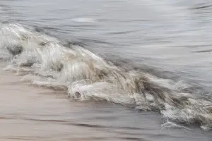Swedish Countryside Landscape Prints: Small wave, smudge effect, soft water