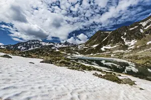 Prints of Snow patches in Pyrenees at spring time Andorra Prints: Snow Patches in Pyrenees Print at Spring Time