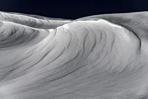 Snow Capped Mountains Europe Prints: Snow surface with structures, Scharzwassertal