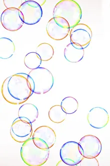 Colorful Studio Shot Prints: Soap bubbles