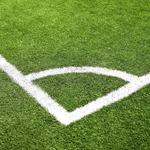 Uninhabited Football Pitch Prints: Soccer ground