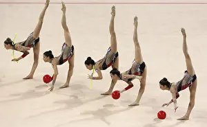 Ball And Rope Gymnastics Prints: Sofia, Bulgaria - 1 April