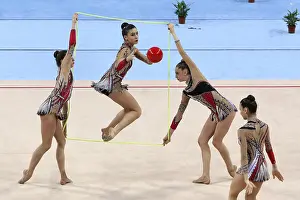 Ball And Rope Gymnastics Prints: Sofia, Bulgaria - 1 April