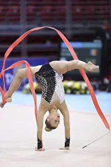 Bulgarian International Competition Prints: Sofia, Bulgaria - 6 May, 2017: Noemi Peschel from Germany performs during Rhythmic Gymnastics World Cup Sofia 2017