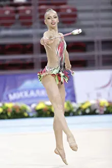 European Rhythmic Gymnastics Prints: Sofia, Bulgaria - 6 May, 2017: Maria Sergeeva from Russia performs during Rhythmic Gymnastics World Cup Sofia 2017