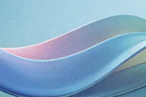 Minimalist Decorative Item Prints: A soft gradient flows gracefully across the background