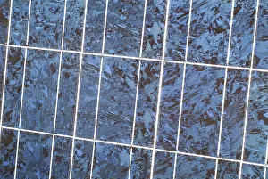 Renewable Energy Supply Prints: Detail of a solar cell, polycrystalline