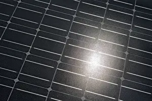 Eco Friendly Power Generation Prints: Solar cell with reflected sun