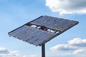 Solar Panel Installation Prints: Solar module aligned to the sky