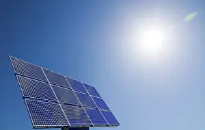 Energy Supply Prints: Solar panel with sun