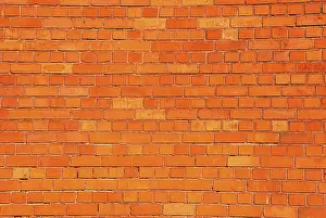 Empty Brick Structure Prints: Solid wall made of brick