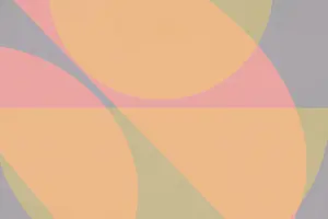 Geometric Shapes Prints: A soothing abstract composition featuring large